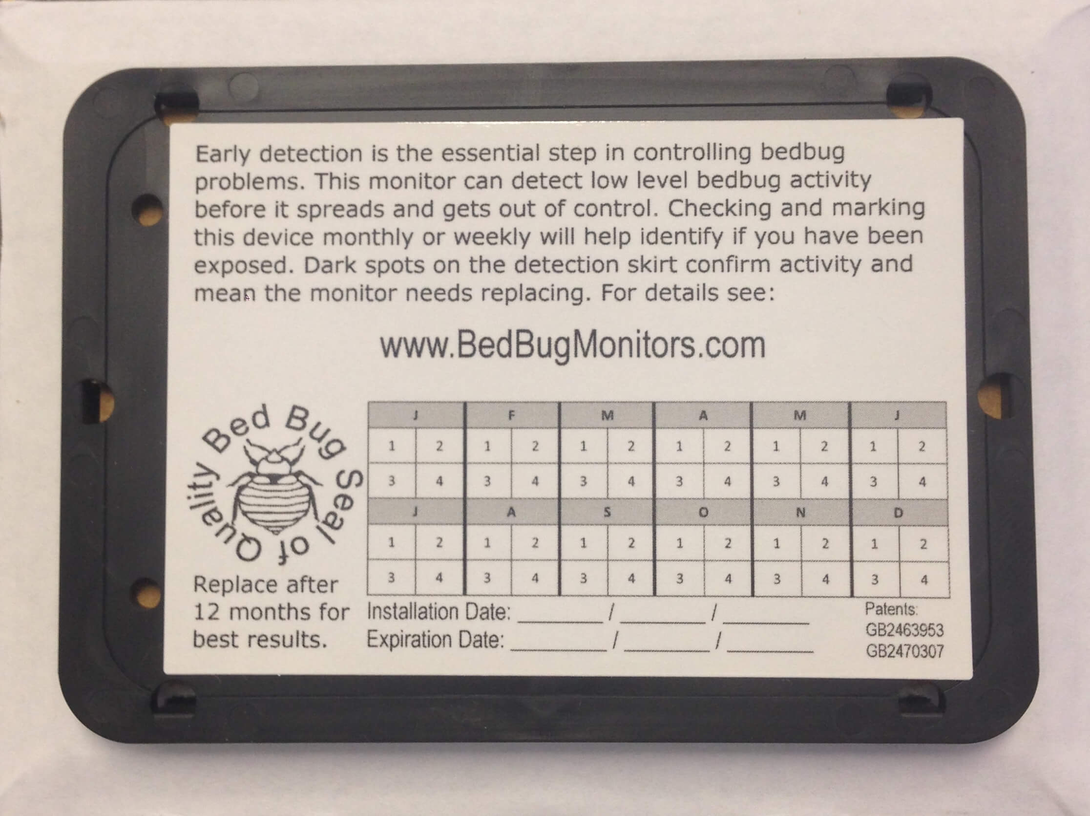 Passive Bed Bug Monitors Perfect for detecting Bed Bugs